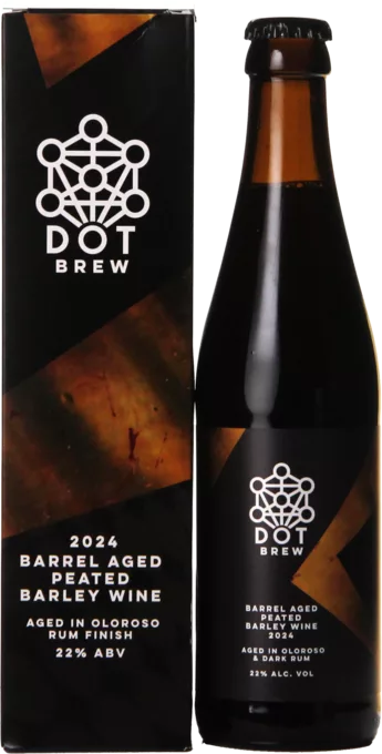 DOT Brew 2024 Barrel Aged Peated Barley Wine Oloroso Rum Finish