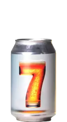 Bier mit der Zahl 7