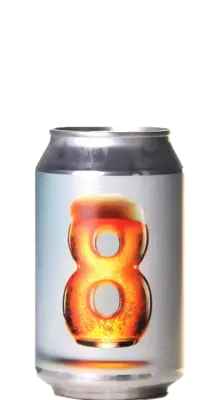 Bier mit der Zahl 8