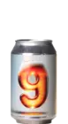 Bier mit der Zahl 9
