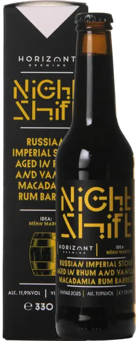 Horizont Night Shift Vintage 2025 / Russian Imperial Stout Aged In Rhum And Vanilla Macadamia Rum Barrels