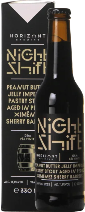 Horizont Night Shift Vintage 2025 / Peanut Butter Jelly Imperial Pastry Stout Aged In Pedro Ximénez Sherry Barrels