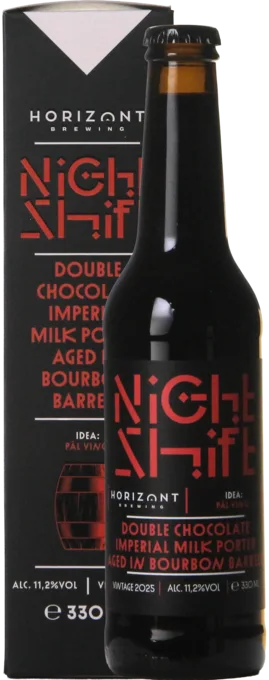 Horizont Night Shift Vintage 2025 / Double Chocolate Imperial Milk Porter Aged In Bourbon Barrels