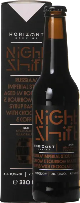 Horizont Night Shift Vintage 2025 / Russian Imperial Stout Aged In Bourbon Maple Syrup Barrels With Chocolate & Coffee