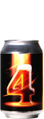 Bier mit der Zahl 4