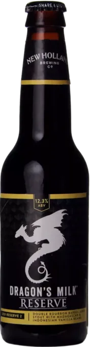 New Holland Dragon’s Milk Reserve: Double Bourbon Barrel-Aged Stout With Madagascar & Indonesian Vanilla Beans (2021-2)