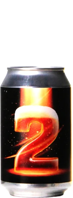 Bier mit der Zahl 2