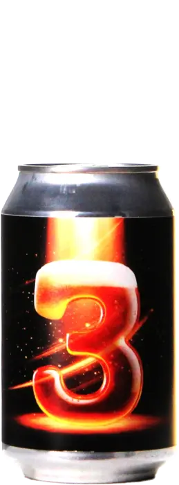 Bier mit der Zahl 3