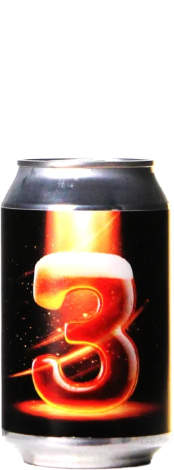 Bier mit der Zahl 3