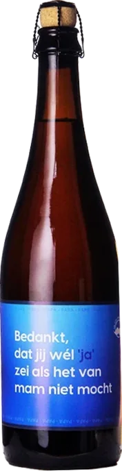 Danke, dass du Ja gesagt hast, als meine Mutter mich nicht gelassen hat Tripel 75cl