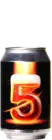 Bier mit der Zahl 5