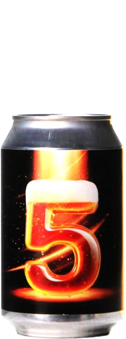 Bier mit der Zahl 5