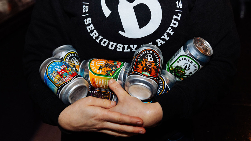 Das Kernsortiment von Baxbier in Dosen