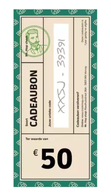 Cadeaubon €50