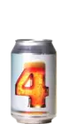 Bier mit der Zahl 4