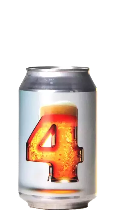 Bier mit der Zahl 4