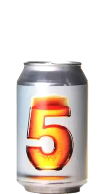 Bier mit der Zahl 5