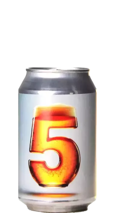 Bier mit der Zahl 5