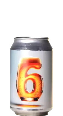 Bier mit der Zahl 6