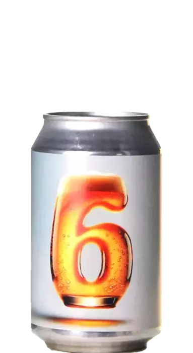Bier mit der Zahl 6