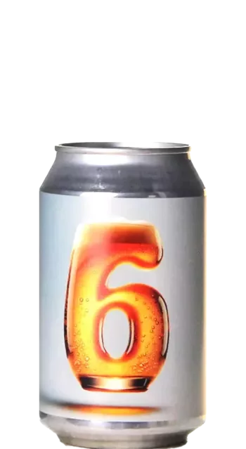 Bier mit der Zahl 6