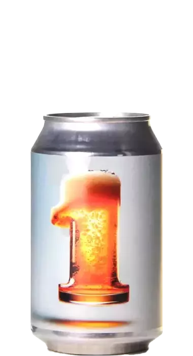 Bier mit der Zahl 1