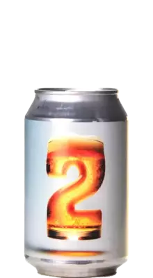 Bier mit der Zahl 2