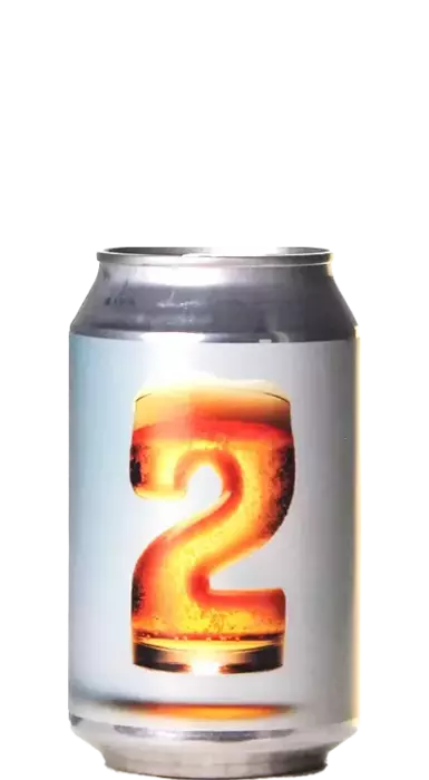 Bier mit der Zahl 2
